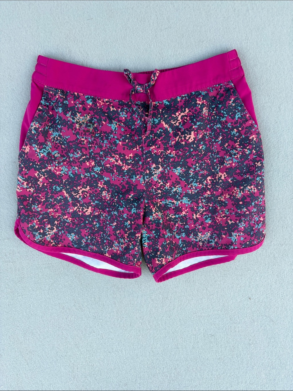 Columbia Fuchsia Multi-Color Printed Athletic Shorts